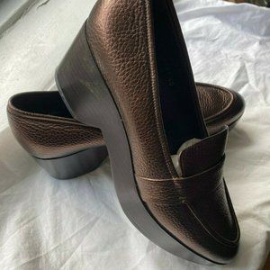 Walter Steiger Brown Leather Platform Loafers